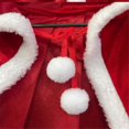 thumbnail image 5 of Christmas Cloak Santa Cloak Adult Christmas Cape for Women Christmas Halloween Costume Cloak Hooded Dress Up 120cm, 5 of 5