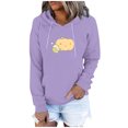 thumbnail image 1 of Blusa de manga larga con estampado informal a la moda para mujer, suéter con bolsillo, sudaderas con capucha Fridja  bvmnju5467, 1 of 7