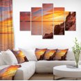thumbnail image 1 of Bass Harbor Head Lighthouse Panorama - Modern Seascape Canvas Artwork, 1 of 3