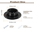 thumbnail image 2 of 2 Pcs Stainless Steel Air Vents, 3 Inch Louvered Grille Cover, Black, 2 of 7