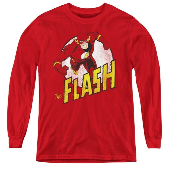 Dc Flash - The Flash - Youth Long Sleeve Shirt - Medium
