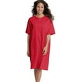 thumbnail image 2 of Ladies Solid Red Color Sleep Ultra Cotton Active Perfect Regular-Fit Short-Sleeve Crewneck T-Shirt, 2 of 4
