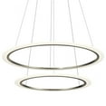 thumbnail image 2 of Kichler Elan Hyvo 36 1/2"W Brushed Nickel 2-Ring LED Pendant Light, 2 of 2