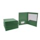 thumbnail image 2 of School Smart Carpeta de polietileno de dos bolsillos, pesada, con cierres, color verde, paquete de 25, 2 of 5