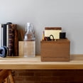 thumbnail image 3 of American Art Decor Addie Joy Work Hard, Dream Big 3-Opening Wood Desk Organizer - Brown, 3 of 6