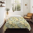 thumbnail image 4 of Yellow Rose Large Tapestry for Bedroom Wall Hanging Tapestry,Farmhouse Romantic Botanical Floral Flowers Ceiling Backdrop Tapestries Poster Blanket Wall Decor for Teens Room Living Room 85" x 90", 4 of 8