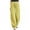 Yellow, variant on Zpanxa Women's Loose Fit Casual Pants Solid Color Elastic Waist Trousers with Comfortable Relaxed Fit for Everyday Lounge Wear and Street Style Navy XXL