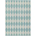 thumbnail image 2 of Addison Rugs Chantille Indoor/Outdoor Transitional Diamonds Teal Washable Rectangle Rug, 10' x 14', 2 of 6