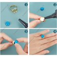 thumbnail image 6 of 40Pcs DIY 20Sets Stainless Steel Ring Base Settings Adjustable Ring Making Kit Natural Gemstone Cabochon Rings, 6 of 9