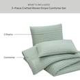 thumbnail image 4 of Better Homes & Gardens Crafted Woven 3-Piece Comforter Set, Green River, Full Queen, All Ages, 4 of 9
