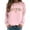 Pink, variant on Arlun Book Lover Sweatshirts for Women Bookworm Reading Lined Soft Warm Sweatshirts Loose Fit Comfy Round Neck Teacher Bookish Librarian Leisure Pullover Tops XL