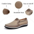 thumbnail image 2 of Mens Casual Mesh Loafers Summer Breathable Walking Shoes Comfortable Lightweight Driving Shoes Travelling Fashion Shoes Beige 7.5 US, 2 of 7