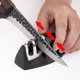thumbnail image 2 of Professional Kitchen Knife Sharpener 2 in 1 Manual Sharpener for Stainless Steel and Ceramic Knives of All Sizes, Black Non-Slip Base, 1pcs, 2 of 5