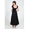 thumbnail image 3 of Vestido maxi campesino Roman Fashion /Juvenil, 14646 (Negro) negro CH, 3 of 5