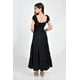 thumbnail image 3 of Vestido maxi campesino Roman Fashion /Juvenil, 14646 (Negro) negro CH, 3 of 5