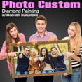 thumbnail image 2 of HOMFUN-Cuadro de diamante con foto personalizada, imagen de diamantes de imitación 5D artesanal, bordado de diamantes, punto de cruz 3D, decoración de la boda del hogar ZX, 2 of 4