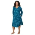 thumbnail image 6 of Aria Women’s Cozy Jersey Long Sleeve Henley 46” Sleepwear Lounger, Sizes XS-4X, 6 of 6