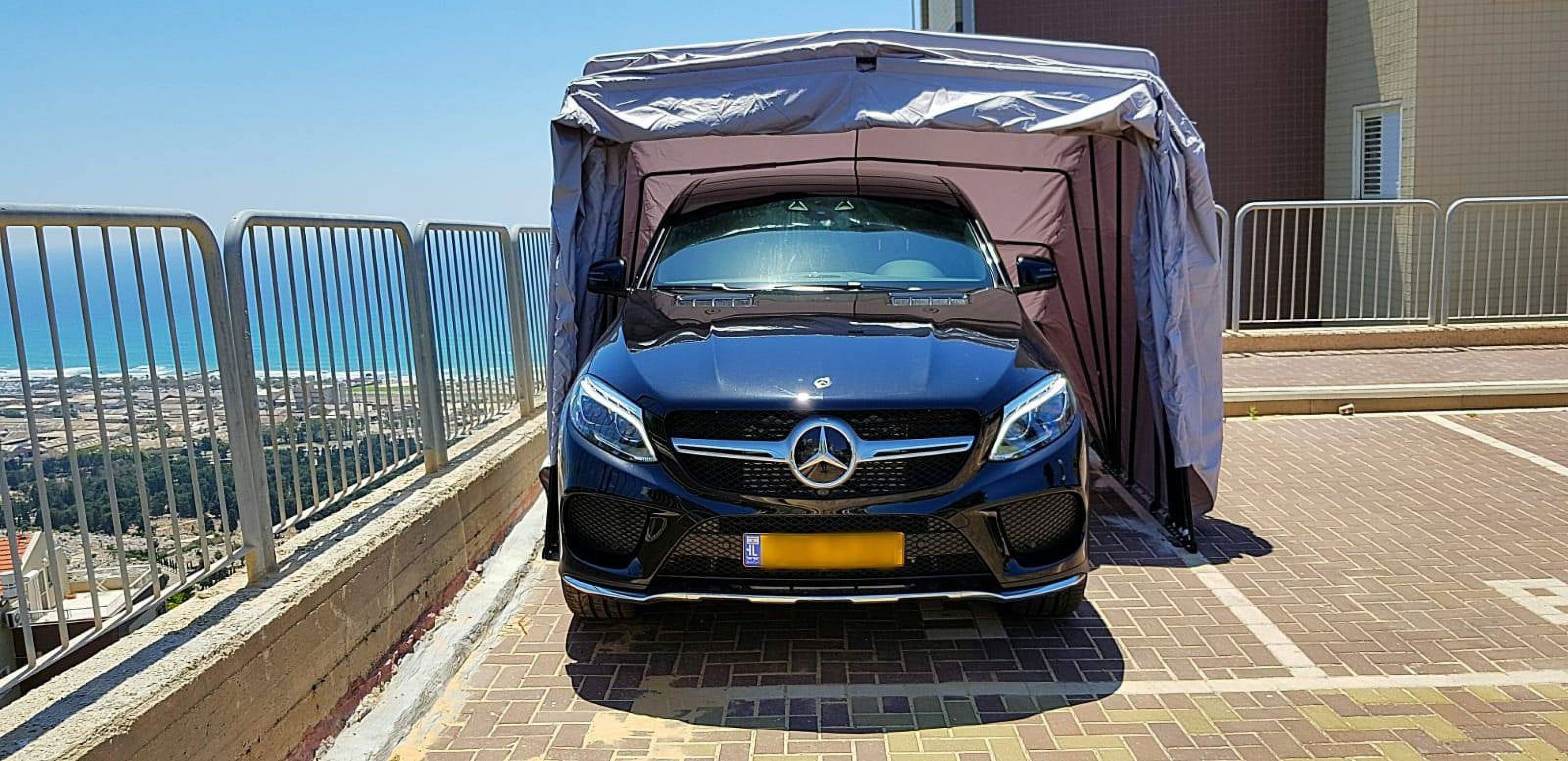Ikuby All Weather Proof Carport, Car Shelter, Car Canopy, Car Garage, Car shed, Car House, Car Park, Foldable, Retractable, Lockable, Durable Shelter