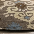 thumbnail image 3 of SAFAVIEH Wyndham Tatyanna Floral Area Rug, Brown/Multi, 7' x 7' Round, 3 of 8