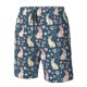 thumbnail image 4 of Balery Cute Rabbit Floral Traje de Baño Estilo Hawaiano para Hombre, Shorts de Secado Rápido con Bolsillos-3X-Large, 4 of 6