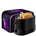 thumbnail image 6 of Yuyamidu Purple Rose Toaster Cover 4 Slice Bread Toaster Oven Dustproof Cover Wide Slot Kitchen Small Appliance Cover Butterfly Bread Maker Dust Cover with Top Handle, 6 of 7