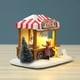 thumbnail image 5 of Adorno Navideño Con Luces Led, Casa Pequeña Luminosa De Navidad, Comedor, Coche, Paisaje Luminoso, Resina De Nieve, Adorno De Escritorio Vogacara HA038204-00, 5 of 6