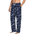 thumbnail image 6 of Salouo Hawaiian Style Print Pajama Pants for Men, Lounge Pants Elastic Waistband Casual Men's sleepwear Loungewear Sleep Pajama Pant -Large, 6 of 7