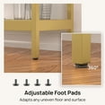 thumbnail image 4 of Console Table, Tempered Glass Narrow Sofa Table, 3-Tier Entryway Table with Storage Shelves & Metal Frame for Living Room, Hallway, Foyer,Gold, 4 of 6