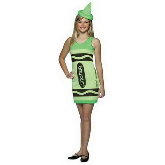 Crayola Screamin' Green Tank Dress Teen Costume by Rasta Imposta 4512-04