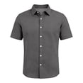 thumbnail image 5 of Men's Button Down Shirt Short Sleeve Loose Dress Shirt Casual Beach Summer Daily Shirt S, 5 of 6