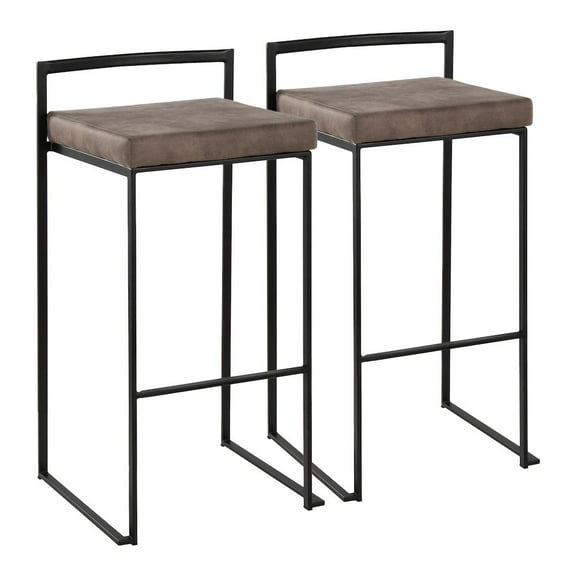 LumiSource Fuji Stacker Barstool - Set of 2