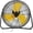 Yellow, variant on 18" High Velocity Floor Fan, 3800 CFM Heavy Duty Industrial Floor Fan, 3 Speed, 360 Tilt, Wall Mounted & Floor Design for Warehouse, Basement, Factory, Barn, Garage - UL Safety Listed