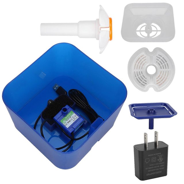 US Plug 100‑240V Pet Automatic Drinking Fountain Cat Dog Pet Mute Work Water Dispenser