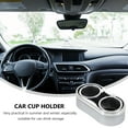thumbnail image 2 of Tersarium 1Pc Multi-function Double-Cup Holder Automobile Water Drink Rack(Silver), 2 of 10