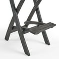 thumbnail image 5 of Noble House Polaris Outdoor 5 Piece 26" Square Wood Bar Set in Dark Gray, 5 of 11