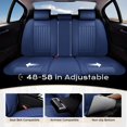thumbnail image 6 of Coverado Car Seat Covers Full Set, Front and Rear Seat Protectors, Waterproof Faux Leather Universal Fit for Most Cars, Blue, 6 of 8