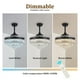 thumbnail image 5 of Ventilador de techo CLAIRDAI, lámpara de cristal regulable de 42 pulgadas con control remoto, 5 of 8