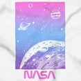 thumbnail image 2 of NASA Vaporwave Gradient Space Galaxy Unisex Plus Size Hoodie Brisco Brands 3X, 2 of 5