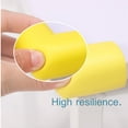 thumbnail image 3 of 4pcs Desk Table Edge Foam Corner Cushion Guards Strip Soft Bumper Protector with Stick Tape Yellow, 3 of 7