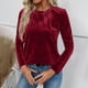thumbnail image 5 of Ounisa Long Sleeve Shirts for Women Casual Fashion Loose Fit Womens Tops Crewneck Basic Pullover Tunics, 5 of 9