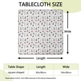 thumbnail image 2 of Christmas Forest Pattern Square Fitted Tablecloth with Elastic Edge,Square Table Cover,Washable Elastic Table Cover for Home Kitchen Party Decor 34"x34", 2 of 6