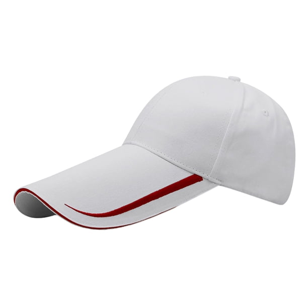 Qarigey Gorra de béisbol ajustable, transpirable, de amplia aplicación, ligera y cómoda, sombrero de pesca para el sol Sombreros blanco