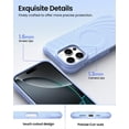 thumbnail image 4 of Compatible con funda para iPhone 16 Pro Max de 6.9" | Doble protección contra caídas MIL-STD | Compatible con MagSafe | Elegante funda de silicona líquida - Azul, 4 of 7