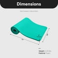 thumbnail image 4 of BalanceFrom GoCloud 71x24 Inches Extra Thick Yoga Mat 1-Inch High-Density Foam, Green, 4 of 11