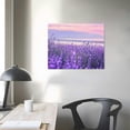 thumbnail image 4 of JRXY  Canvas Print Wall Art Lavender Flowers with Purple Mountain Range Floral Plants Photography Modern Art Rustic Landscape Multicolor Ultra for Living Room, Bedroom, Office 20x16in, 4 of 6