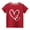 Red, variant on Toddler Boys Girls Valentine's Day T-Shirts Kids Casual Round Neck Heart Printed Short Sleeve Tops Graphic Tees