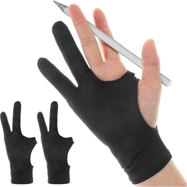 Guante de dibujo para artistas, guante de arte digital para bocetos, guantes de dibujo para tabletas, papel, lápiz para colorear