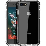 U.TECH iPhone SE 2 2020 Case, iPhone 8 Clear Case, iPhone 7 Case, Crystal Transparent Clear Flexible Shock Absorption Bumper Soft Gel TPU Cover for iPhone SE 2020 7 8 4.7" -Clear