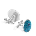 thumbnail image 3 of Easter Elegant Men's Cufflinks Set for Formal Attire, Made of Stainless Steel, for Business Meetings and Special Occasions, 3 of 6