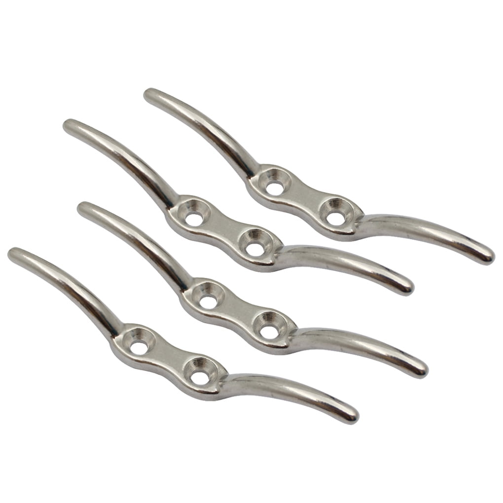 Boat Mooring Rope Cleats 316 Stainless Steel Outdoor Flagpole Hooks